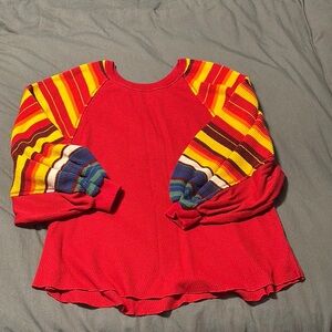 Free People Colorful Striped Longsleeve